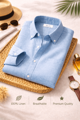 Combo Set 4 Linen Shirts Combo Pack (4 Shirts)
