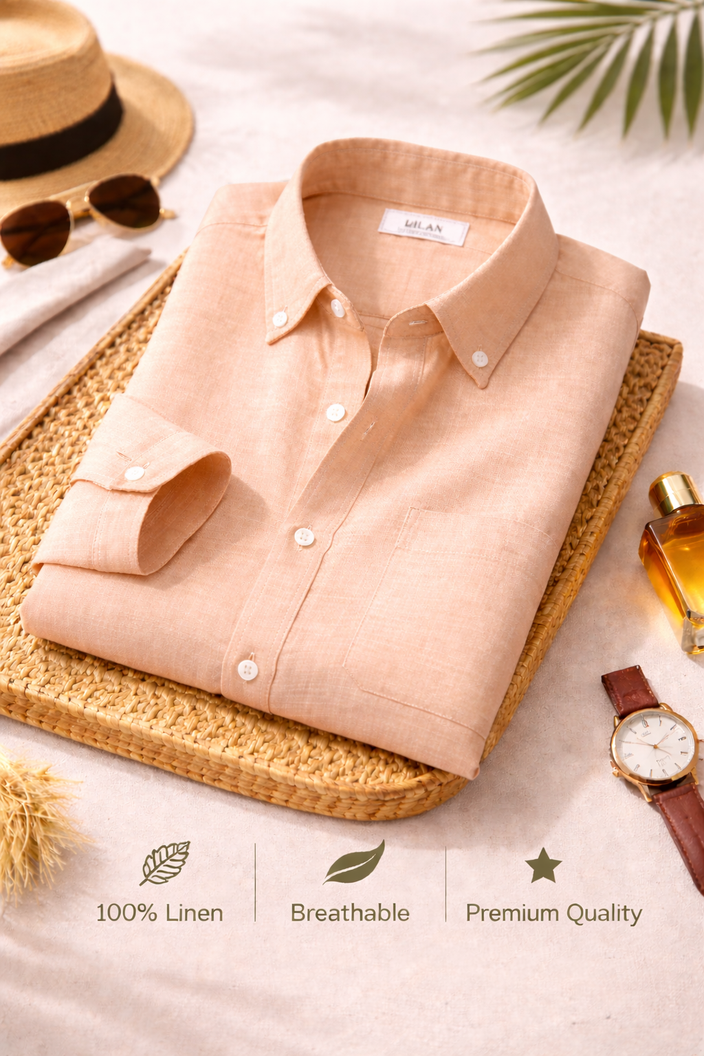 Combo Set 4 Linen Shirts Combo Pack (4 Shirts)