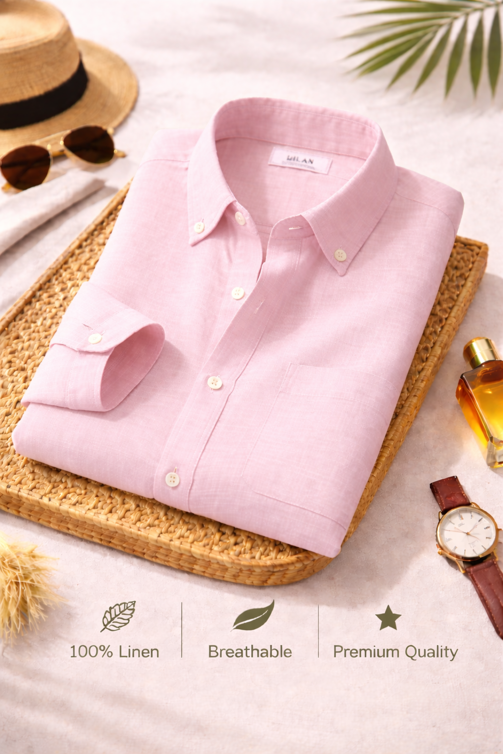 Combo Set 4 Linen Shirts Combo Pack (4 Shirts)