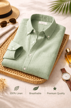 Combo Set 4 Linen Shirts Combo Pack (4 Shirts)