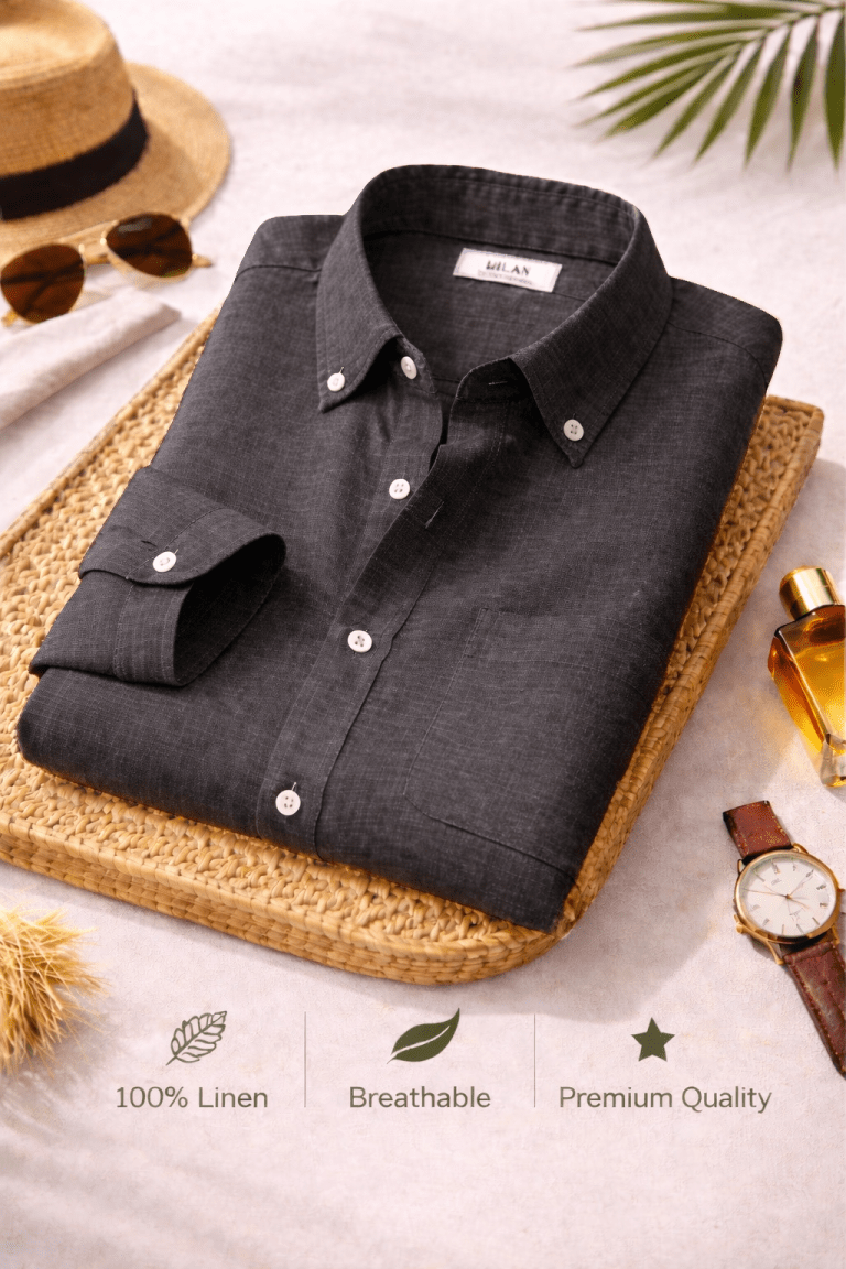 Combo Set 4 Linen Shirts Combo Pack (4 Shirts)