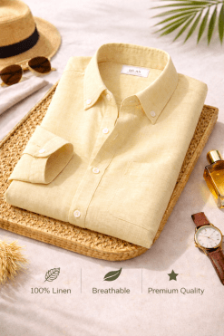 Combo Set 4 Linen Shirts Combo Pack (4 Shirts)