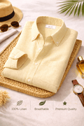 Beige Premium Linen Shirt
